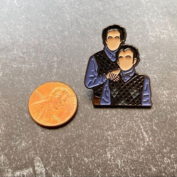 Brothers Enamel Pin/ Brooch - Picture 3 of 5